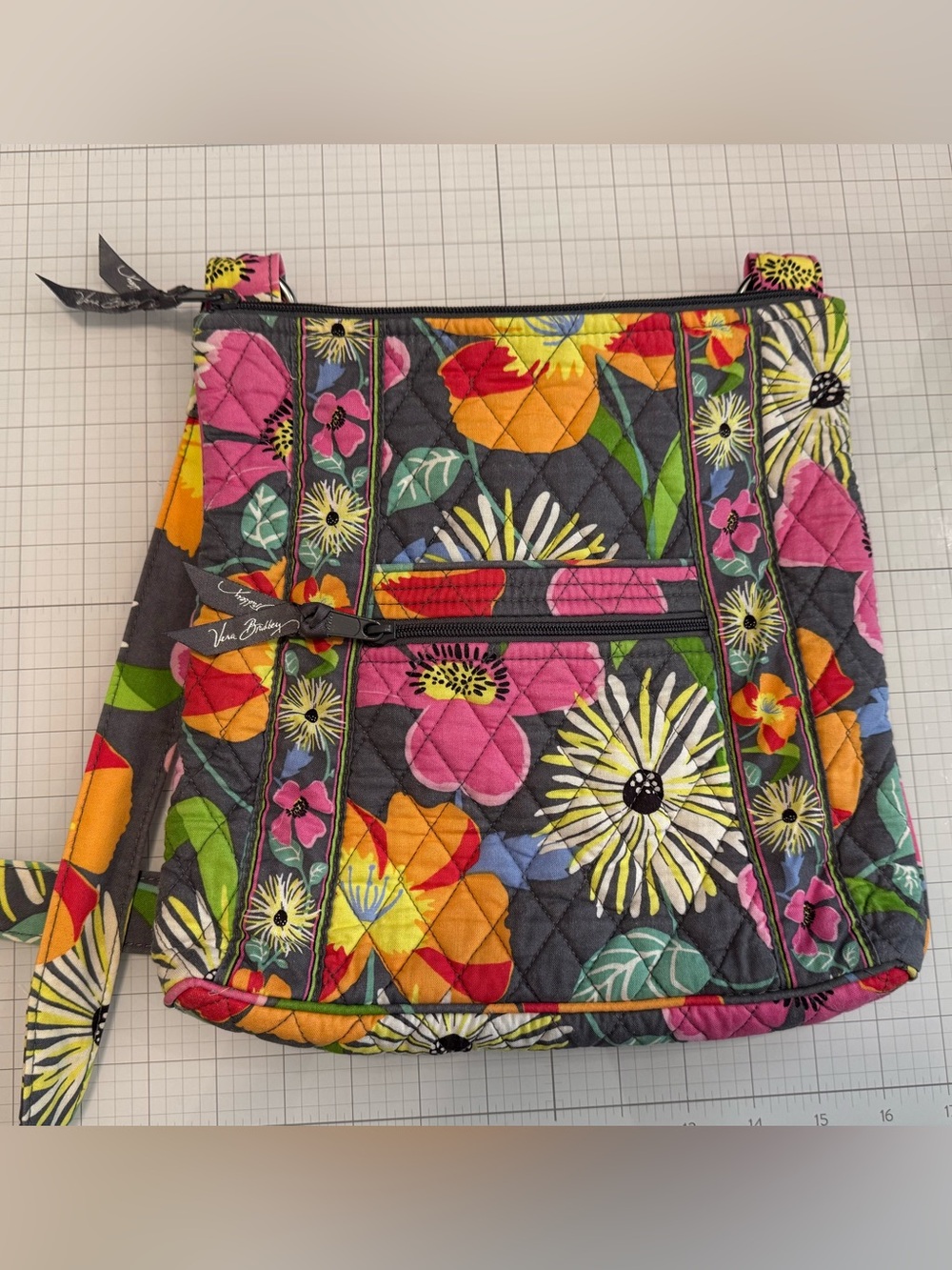 Vera Bradley Jazzy Blooms Hipster Floral Quilted Crossbody Bag - Multicolor